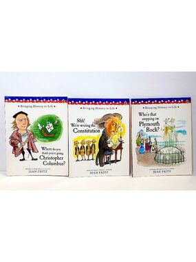 Bringing History to Life Series by Jean Fritz Lot of 3 Books American History